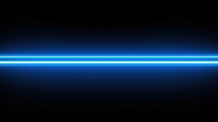 A glowing blue line against a black background, creating a futuristic visual effect.