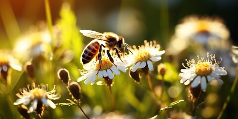 bee on flower