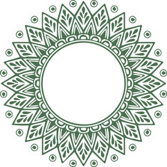 Beautiful flower art and mandala vector design