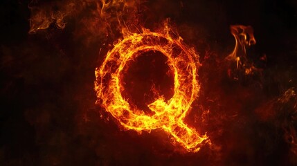 Surrounded by flames and smoke