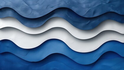Naklejka premium Abstract light blue and white curve background. 