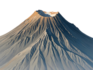 volcano in the clouds