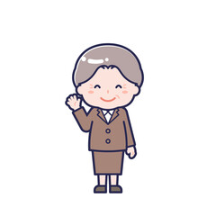 Obraz premium スーツ／シニア／女性 10