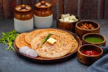 Paneer ka paratha is a soft, stuffed Indian flatbread filled with spiced cottage cheese, perfect for breakfast or lunch.