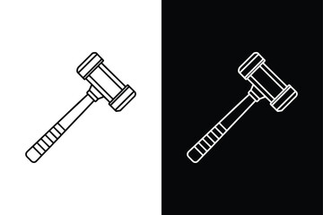 Reflex Hammer Icon. Essential Medical Tool for Neurological Exams