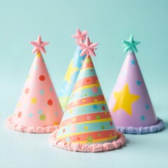 Colorful Party Hats Celebration Birthday Festive Decor