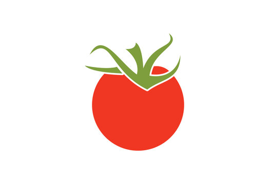 recommend clip art: Abstract Red Tomato logo design, Vector design Template