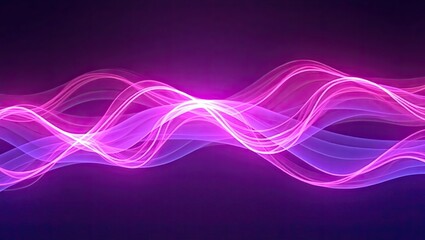 Naklejka premium A mesmerizing flux purple sound wave lines illustration 