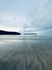 Summer sunset Titahi Bay, Wellington, New Zealand