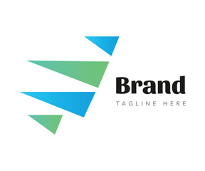 Triangle logo icon design template elements. Usable for Branding and Business Logos.
