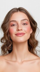 Beautiful Woman with Natural Makeup