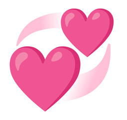 Revolving Hearts Emoji