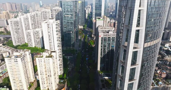 Chengdu city skyline