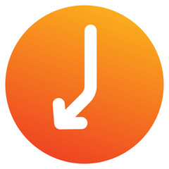 Time icon element for design