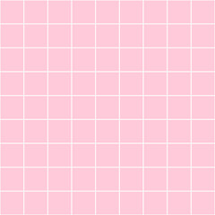 Pink grid seamless pattern. Minimalist square design with a modern aesthetic. Perfect Valentine’s day background for love-themed creative projects.
