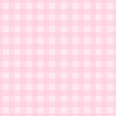 Pink gingham check seamless pattern. Soft and romantic checkered design. Perfect Valentine’s day background for love-themed creative projects.