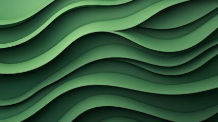 Modern wavy green background – simple abstract design with smooth waves for graphic design, web design, creative projects, and digital media