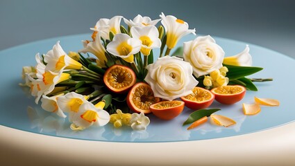 Floral and Citrus Still Life