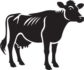 Fototapeta premium Silhouette of a cow