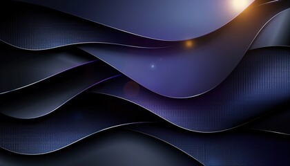 Obraz premium Black abstract background with curve overlap 