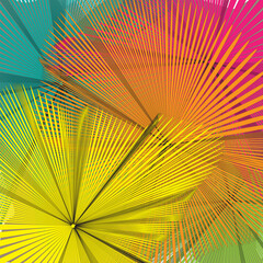 Art images created from beautiful colorful lines