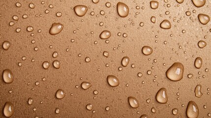 Golden Background with Water Droplets  Texture  Macro  Abstract