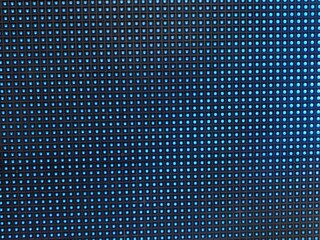 Big screen pixels in dark blue tones. Screen - close
