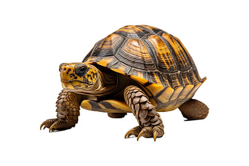 Obraz premium Wooden Tortoise isolated on transparent background.