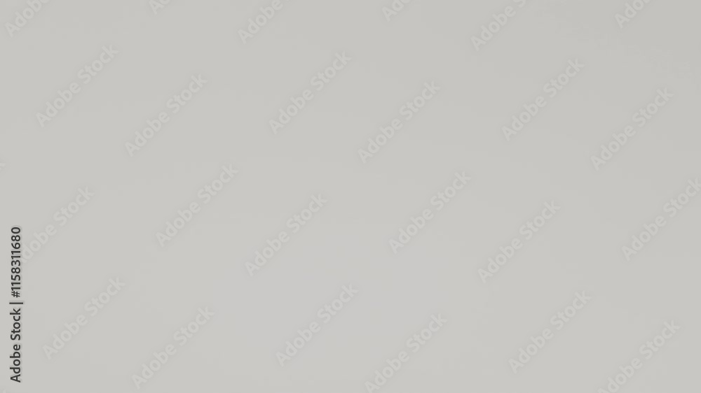 Poster minimalistic white cube on reflective surface 3d looping render animation