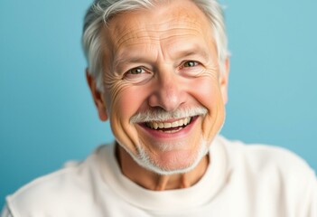 Portrait of a happy old man