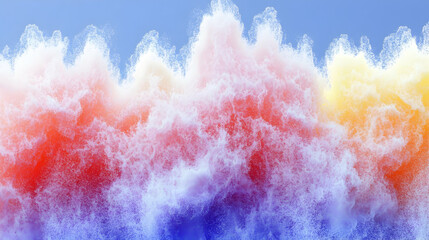 Fototapeta premium Vibrant Rainbow Abstract Background Image: Colorful Particle Explosion Design