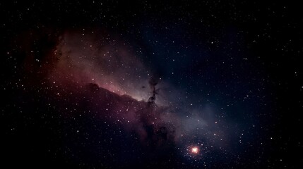 Fototapeta premium Cosmic Nebula Starry Night Sky Galaxy Background Space Exploration