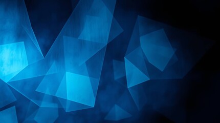 Fototapeta premium Abstract blue geometric pattern background with triangles and polygon shapes
