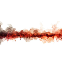 Naklejka premium Flame Isolated Background, Generative AI 