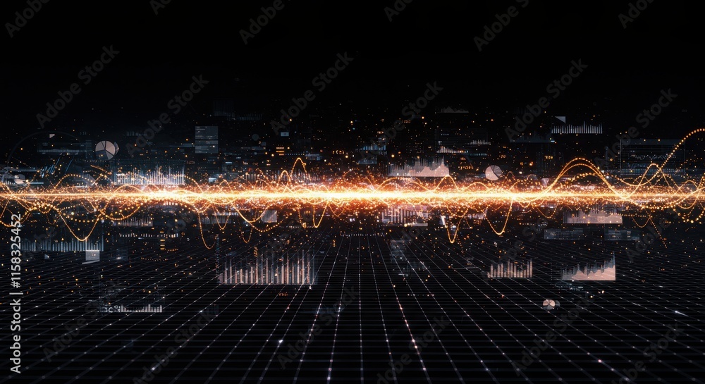 Poster a close-up of a digital shield symbolizing cybersecurity, artificial intelligence technology, a pers