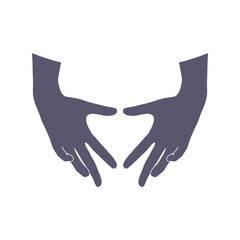 Human making hands in heart shape. Heart health insurance,social responsibility, gratitude,donation and happy charity volunteer concept. World heart day and Valentines day background