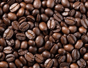 Obraz premium Roasted Coffee Beans Close Up Texture