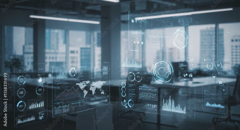 Poster a close-up of a digital shield symbolizing cybersecurity, artificial intelligence technology, a pers