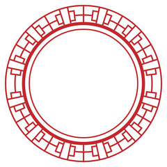 Chinese New Year Circle Frame