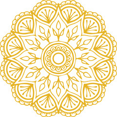 Beautiful flower art and mandala vector design