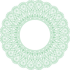Beautiful flower art and mandala vector design