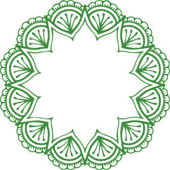 Beautiful flower art and mandala vector design