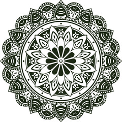 Beautiful flower art and mandala vector design