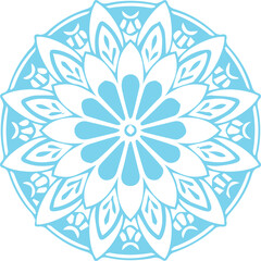 Beautiful flower art and mandala vector design
