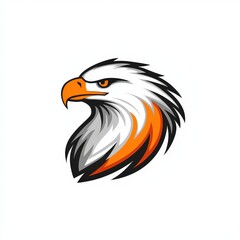Obraz premium Eagle bird logo design, isolated on white background