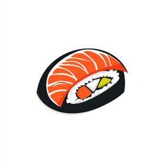 Design of sushi bar logo icon illustration isolated on white background