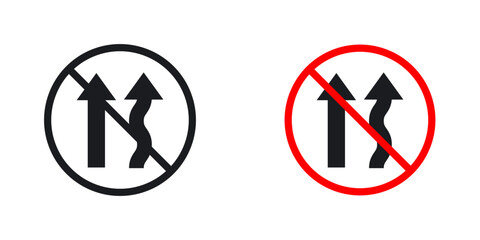 Do not overtake traffic sign pack for app and website ui designs.