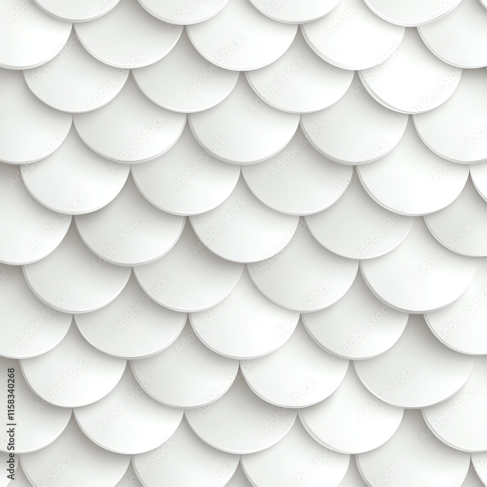 Aufkleber stylish white circular texture in a seamless pattern, perfect for backgrounds and design projects.
