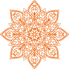 Beautiful flower art and mandala vector design