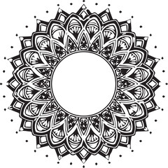 Beautiful flower art and mandala vector design